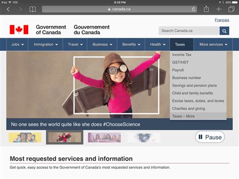 canada government of canada website.